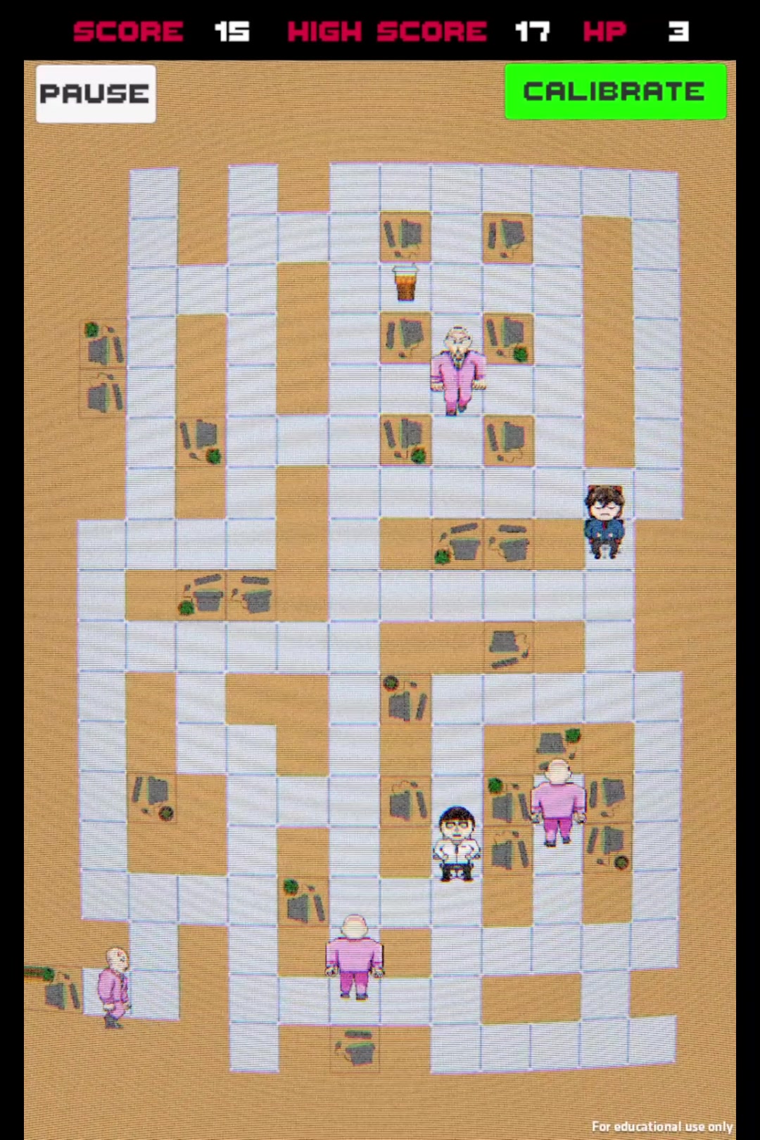 Top-down mobile gameplay from CoffeeTime